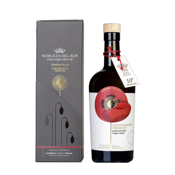 Gift-boxed Nobleza del Sur Centenarium Premium Picual Extra Virgin Olive Oil 500ml